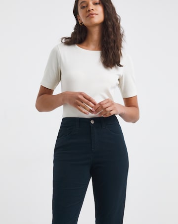 Dark Blue Babycord Slim Jeans