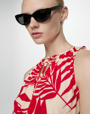 Mango Julia Leaf Print Dress