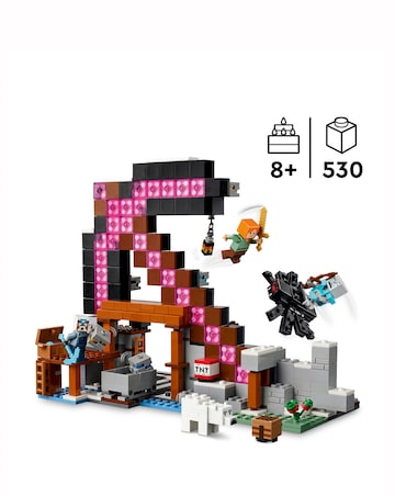 LEGO Minecraft The Pickaxe Mine Gamer-Room Decor, Axe Building Toy 21277