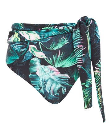 JD Williams Dark Tropics Fold Top Bikini Bottoms