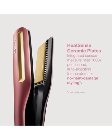 Shark SilkiPro Straight Hair Straightener + Dryer in One Tool HT401UKPK Pink