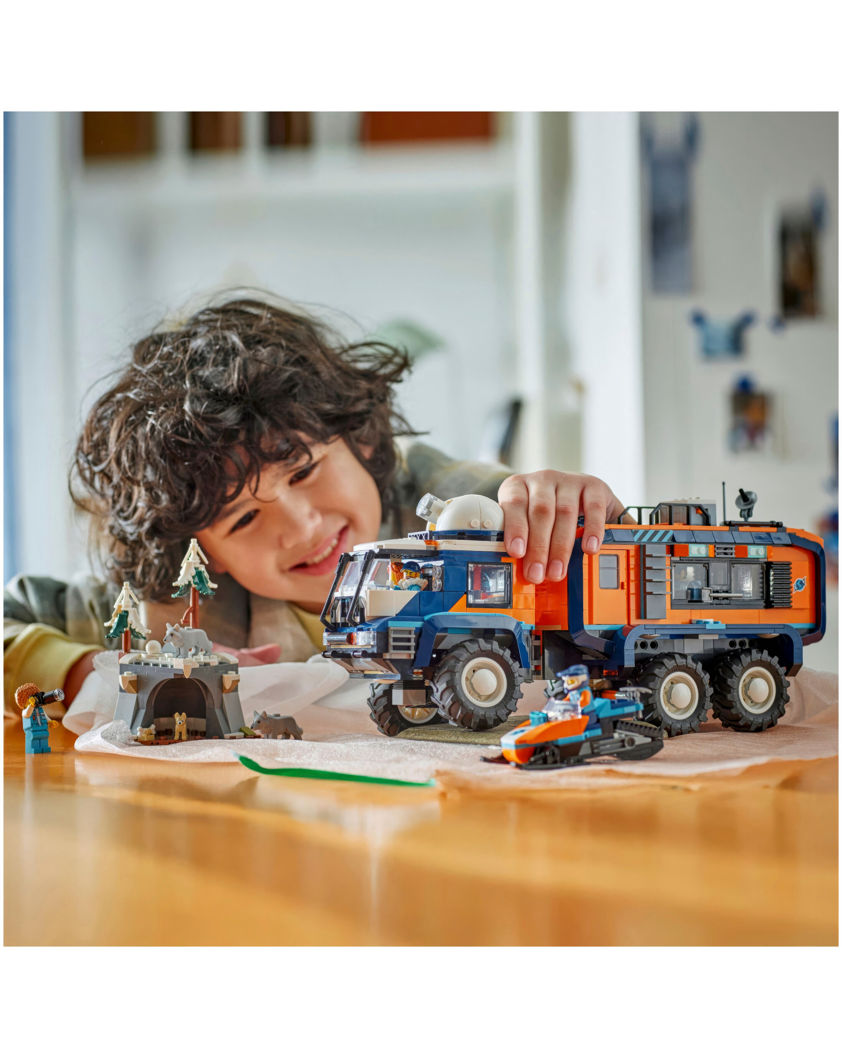 LEGO City Arctic Explorer Science Lab Truck STEM Toy Building Set