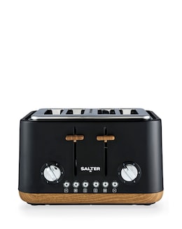 Salter Toronto 4 Slice Black Toaster