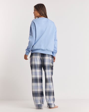 Paris Sweatshirt With Check Pyjama Trouser