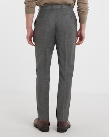 William Hunt Textured Grey Suit Trouser