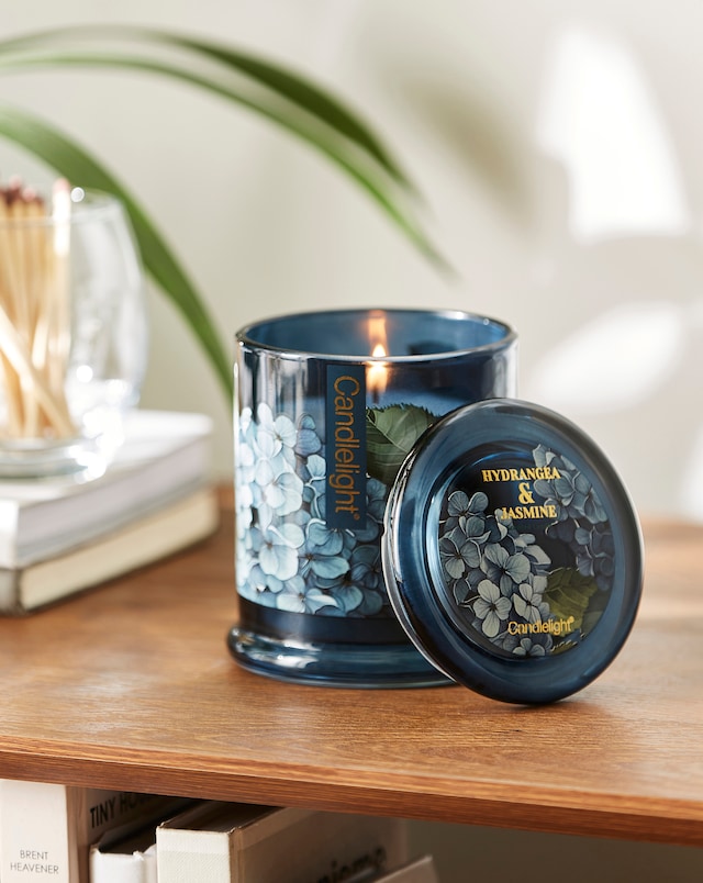 Hydrangea & Jasmine Jar Lidded Candle