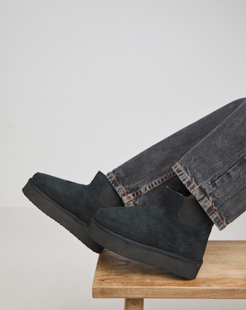 Edith Flatform Warm Lined Chelsea Snug Boots - Extra Wide Fit (EEE)