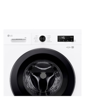 LG X10 Series Direct Drive F4X1008NWK 8kg Washing Machine with 1400 rpm - White