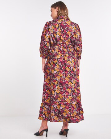 Lovedrobe Print Flip Hem Midi Dress