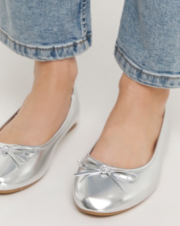 Selena Classic Flat Ballerina Shoes Extra Wide EEE Fit Simply Comfort