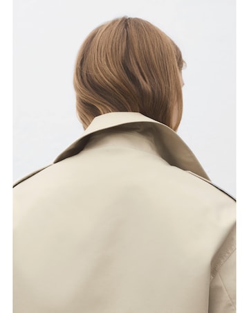 MANGO CROPPED TRENCH