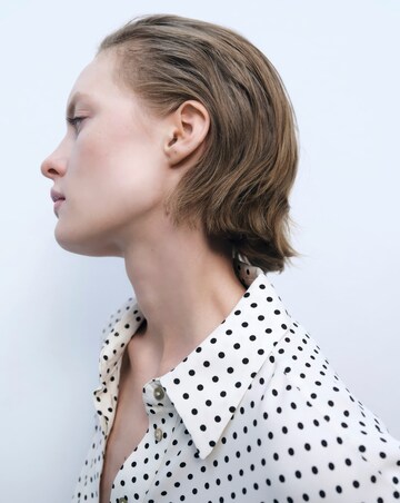 Mango Polka-Dot Dress with Belt