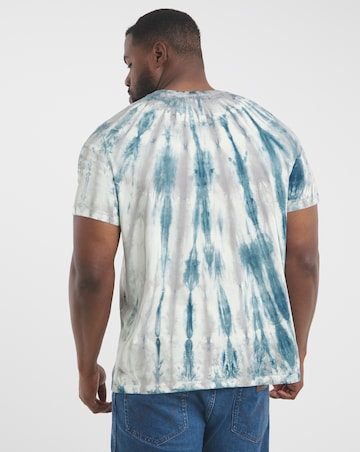 Tie Dye Print T-Shirt- Teal