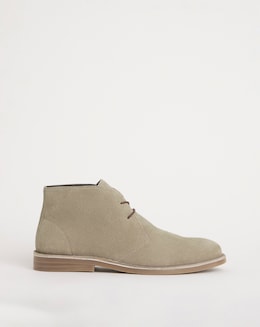 Suede Lace Up Boot Wide