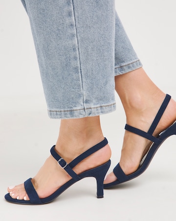 Dora Barely There Classic Kitten Heel Sandal - Wide Fit (E)