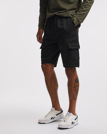 Fully Elasticated Twill Cargo Shorts