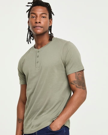 Grandad T-Shirt- Light Khaki