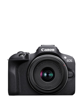 Canon EOS R100 APS-C Mirrorless Camera inc RF-S 18-45mm Lens - Black