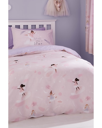 Catherine Lansfield Dancing Fairies Reversible Duvet Cover Set