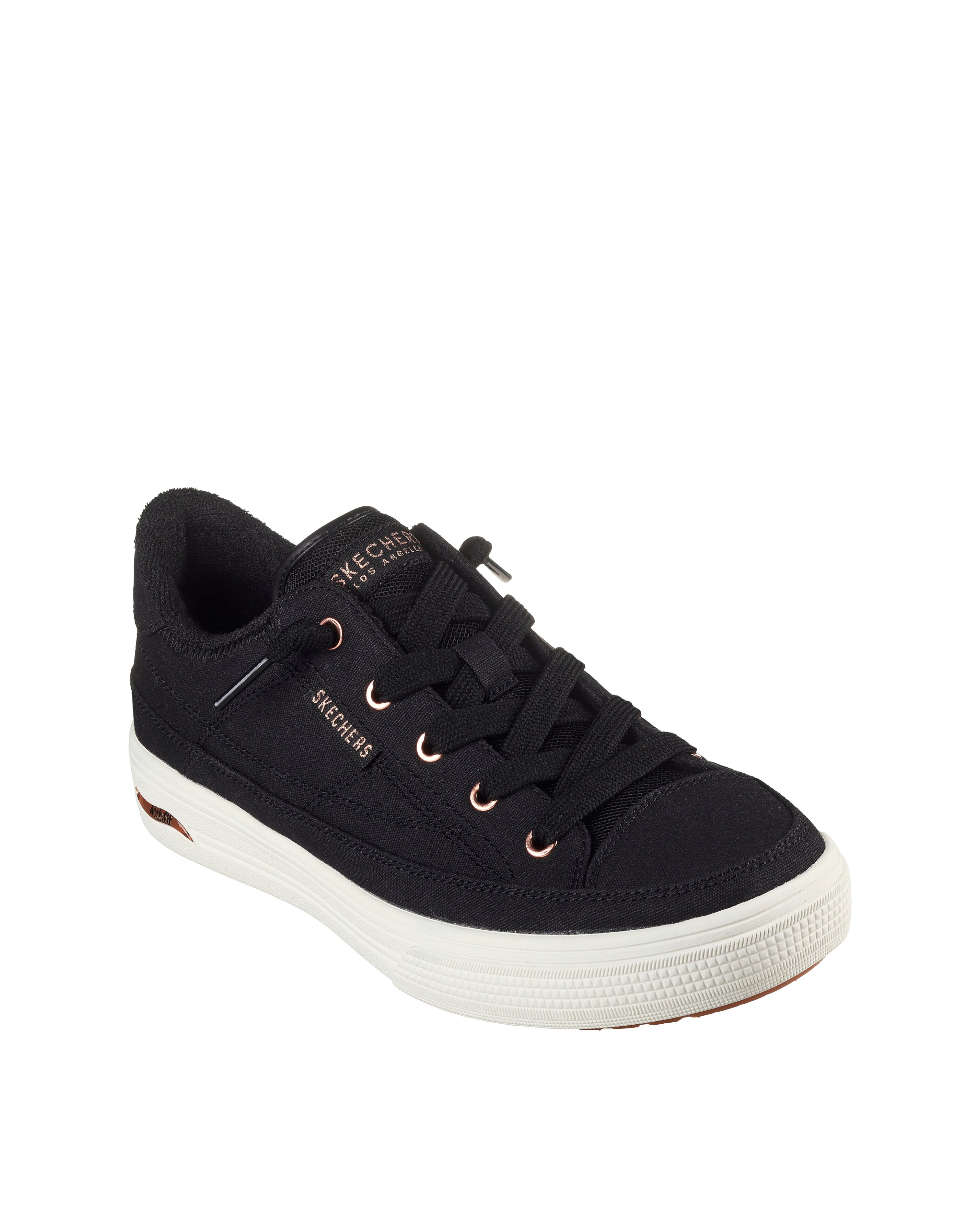 Skechers Black Arch Fit Arcade Meet Ya There Slip-On Trainers
