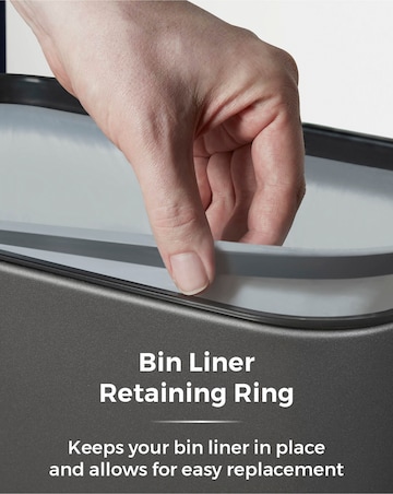 Tower 75L Sensor Bin Titanium