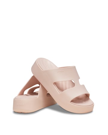 Crocs Pale Pink Getaway Platform Strap Sandal