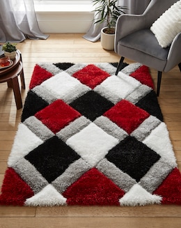 Geo Shaggy Cosy Rug