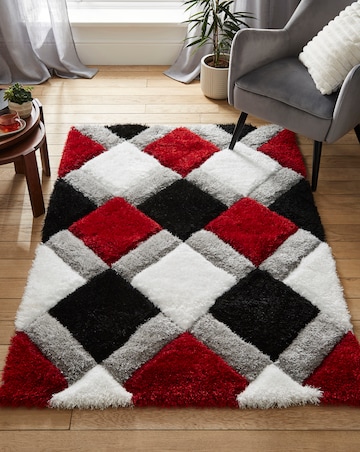 Geo Shaggy Cosy Rug