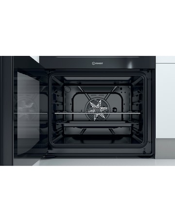 Indesit ID67V9KMB/UK Electric Double Cooker - Black
