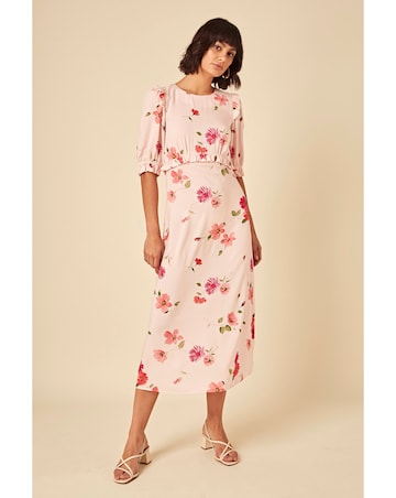 Nobody's Child Felicia Midi Dress Malika Floral Pink