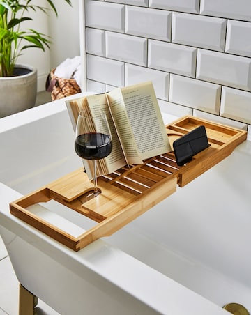 Natural Bamboo Bath Caddy