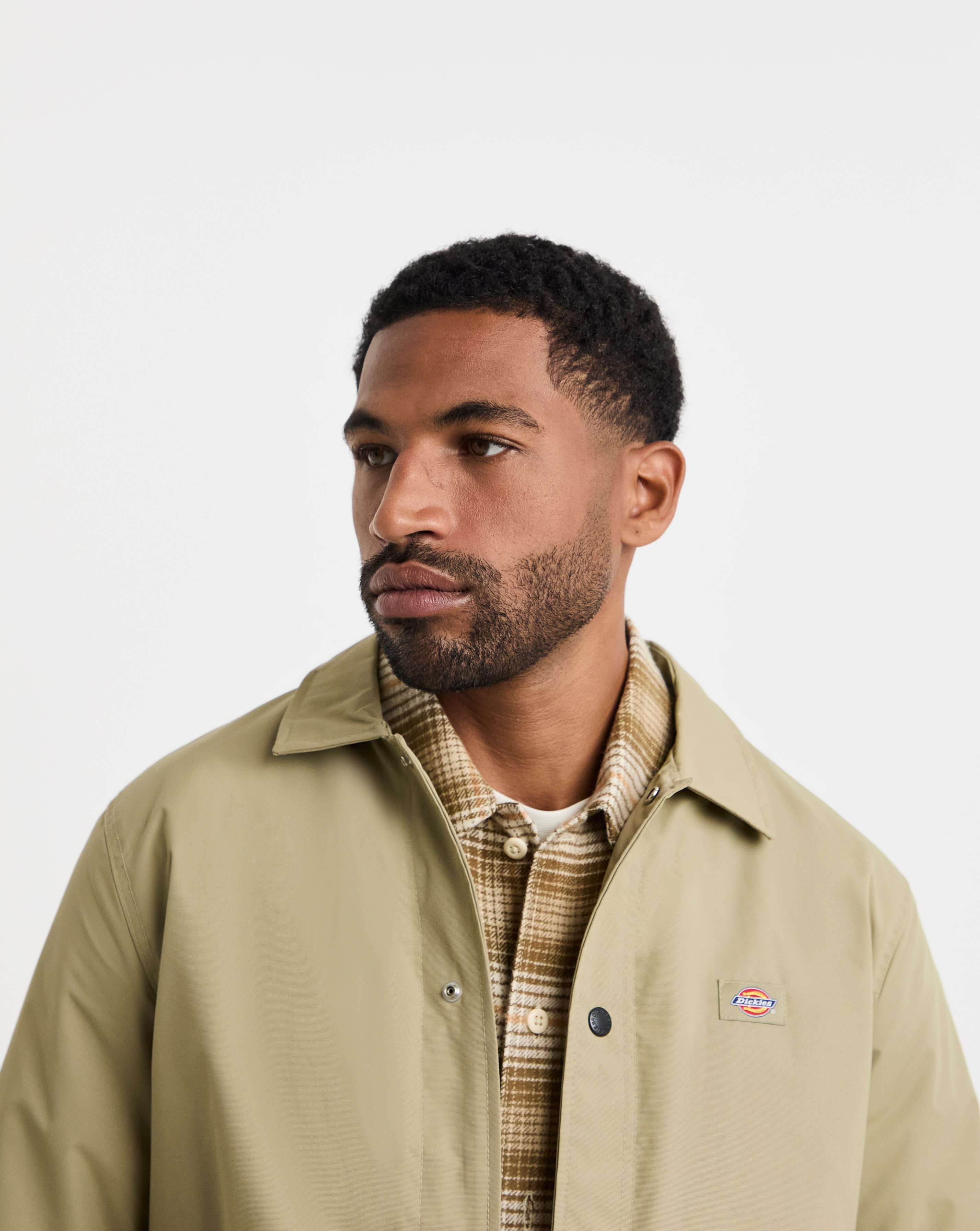 Dickies Oakport Coach Jacket - Light Beige | JD Williams