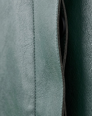 Mango Green Leather Effect Jacket With Pockets