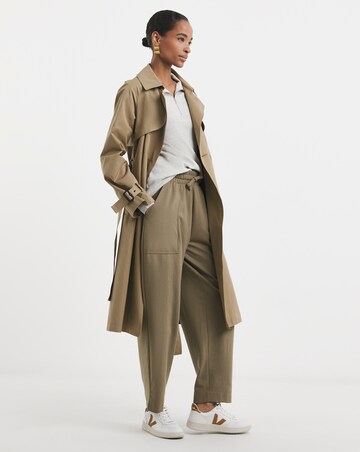 Pure Cotton Half Zip Long Sleeve Ribbed Top