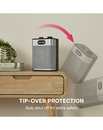 Dimplex Black Midi Essentials Fan Heater and Cooling Fan-Black