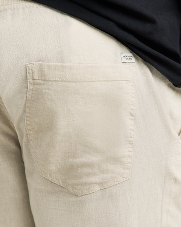 Jack & Jones Karl Breeze Linen Blend Trousers - Natural
