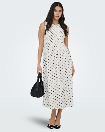 JdY Diego S/L Woven Spot Midi Dress