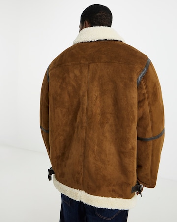 Jack & Jones Cole Aviator Jacket - Brown