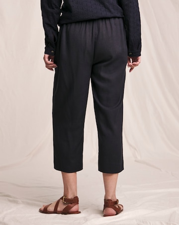 Julipa Linen Mix Cropped Trousers