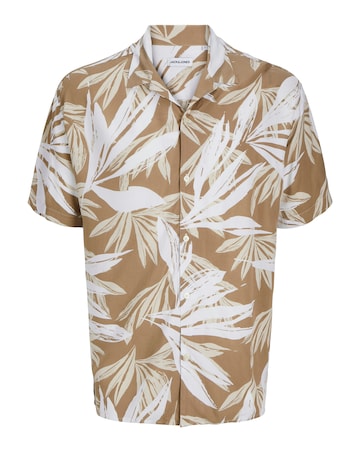 Jack & Jones Jeff Print Resort Shirt - Corriander