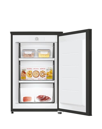 CANDY CUQS 58EBK Under Counter Freezer, 92L, Black, 55cm