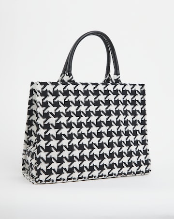 Dogtooth Canvas Tote Bag