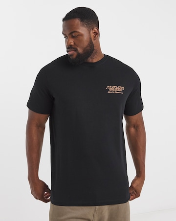 Jack & Jones Botaniq Back Graphic T-Shirt - Black