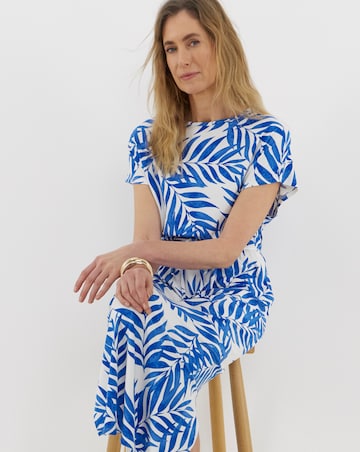 Jersey Tie Waist Midi T-Shirt Dress