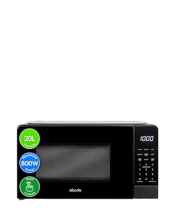 Abode AMT2012B 20L Touch Control Digital Microwave - Black