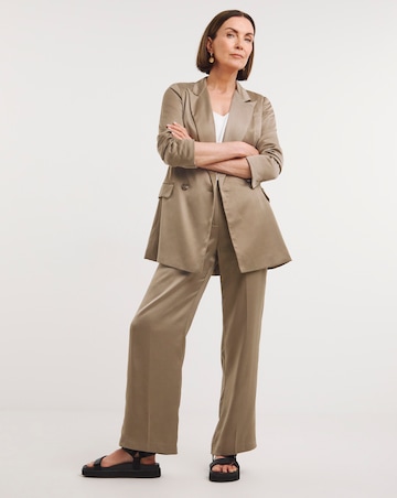 Truffle Satin Blazer
