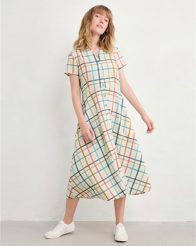 Seasalt Cornwall Carved Wood Button Down Dress