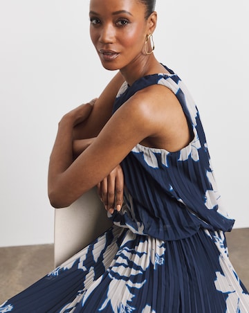 Joanna Hope Printed Pleated Dress