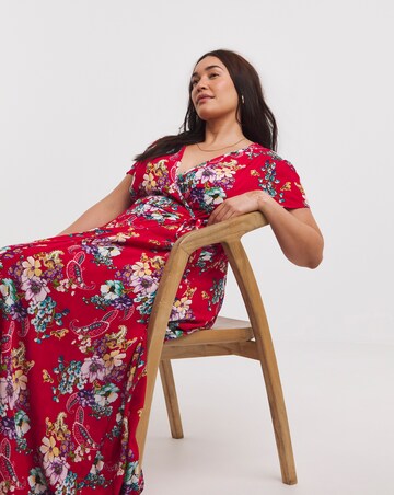 Joe Browns Joyful Floral Wrap Maxi Dress