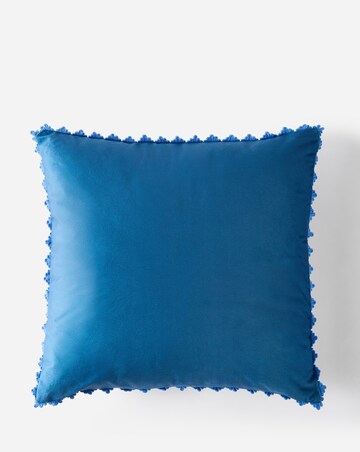 Julipa Amelia Embroidered Floral Tiles Cushion